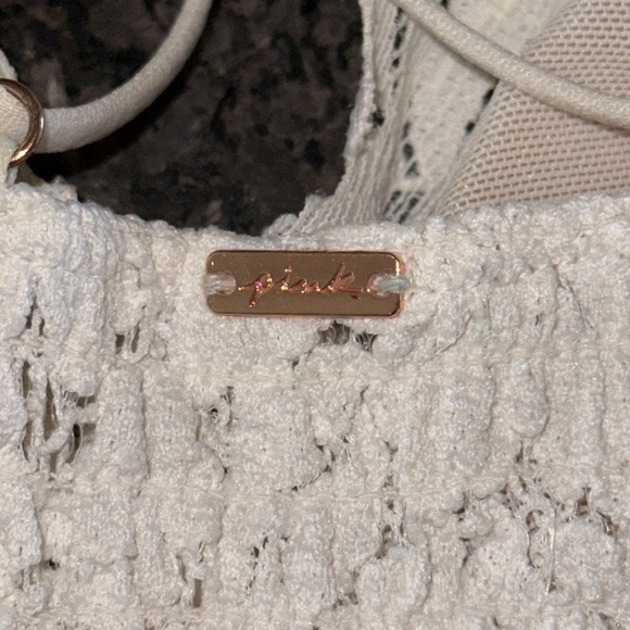 PINK Victoria’s Secret White Lace Bralette - Picture 4 of 7